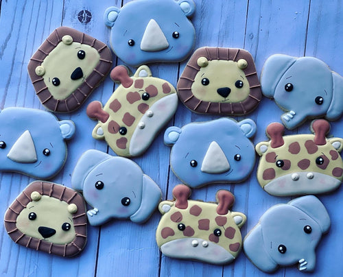 Safari Animal faces Cookies