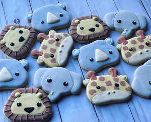 Safari Animal faces Cookies