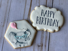 Load image into Gallery viewer, Birthday elephant Gift Cookies