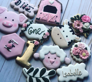One year old Animal Farm Cookies