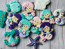 Load image into Gallery viewer, Mermaid theme Cookies
