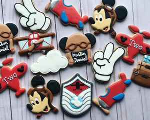 Mickey pilot theme cookies
