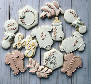 Girl Baby shower cookies