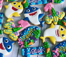 Load image into Gallery viewer, Girl Baby shark Cookies