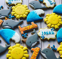 Load image into Gallery viewer, Whale theme Cookies