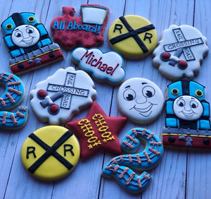 Train Theme Cookies