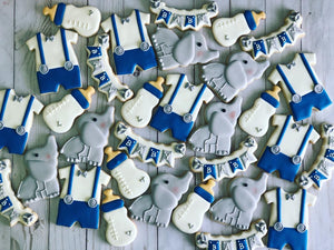 Elephant theme Baby shower cookies