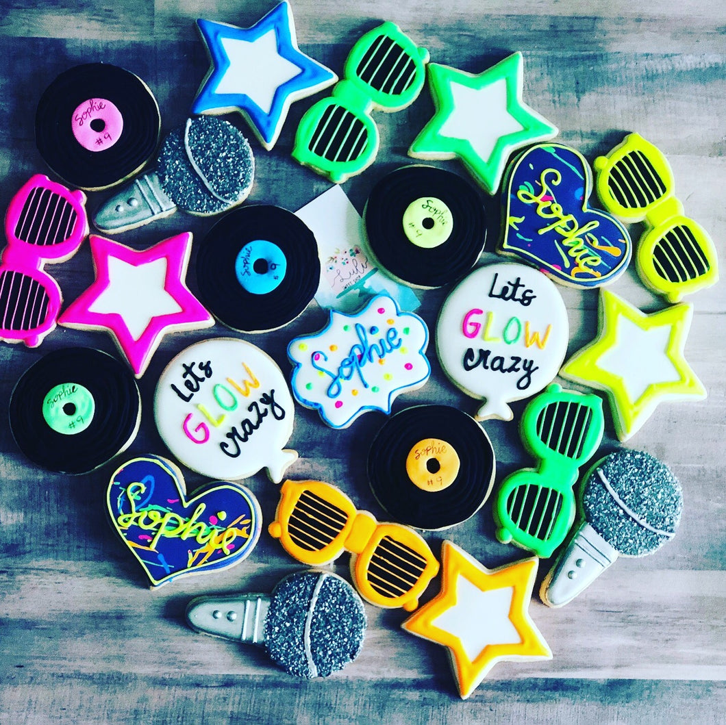 Glow in the dark Neon Cookies