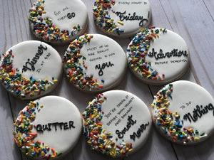 Retirement theme Cookies