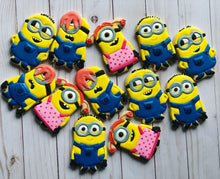 Load image into Gallery viewer, Minion theme cookies