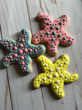 Load image into Gallery viewer, Starfish beach theme cookies