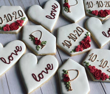 Load image into Gallery viewer, Wedding theme cookies