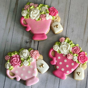 Tea cup Party Birthday Theme Cookies
