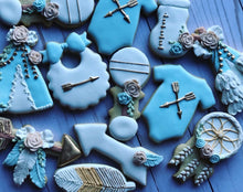 Load image into Gallery viewer, Baby shower Boho cookies