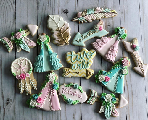 Boho Theme Cookies