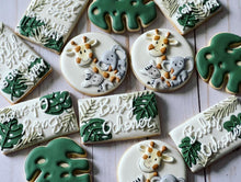 Load image into Gallery viewer, Safari Animal baby shower Cookies