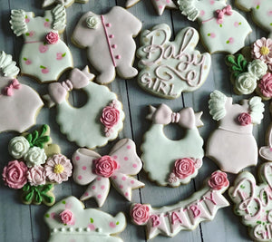 Girl Baby shower cookies