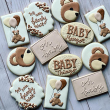 Load image into Gallery viewer, Bear Baby shower cookies