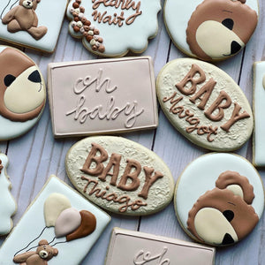 Bear Baby shower cookies