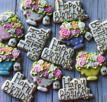 Load image into Gallery viewer, Teacups Birthday Theme Cookies