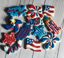 Load image into Gallery viewer, Memorial Day / 4 of July theme cookie