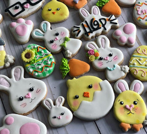Easter cookies variety design