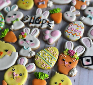 Easter cookies variety design