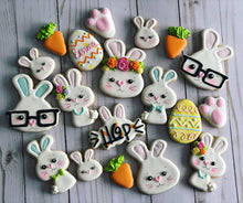 Load image into Gallery viewer, Easter cookies bunny design