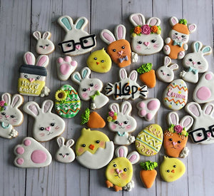 Easter cookies variety design