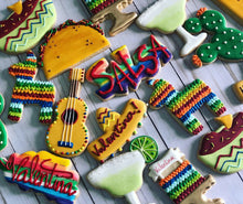 Load image into Gallery viewer, Mexican birthday cookie theme