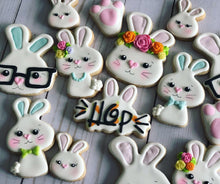 Load image into Gallery viewer, Easter cookies bunny design