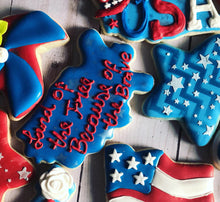 Load image into Gallery viewer, Memorial Day / 4 of July theme cookie
