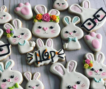 Load image into Gallery viewer, Easter cookies bunny design