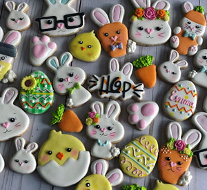 Easter cookies variety design