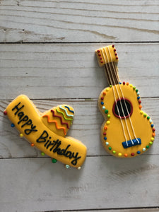 Mexican birthday cookie theme