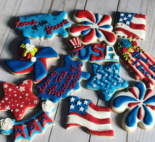 Load image into Gallery viewer, Memorial Day / 4 of July theme cookie