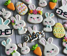 Load image into Gallery viewer, Easter cookies bunny design