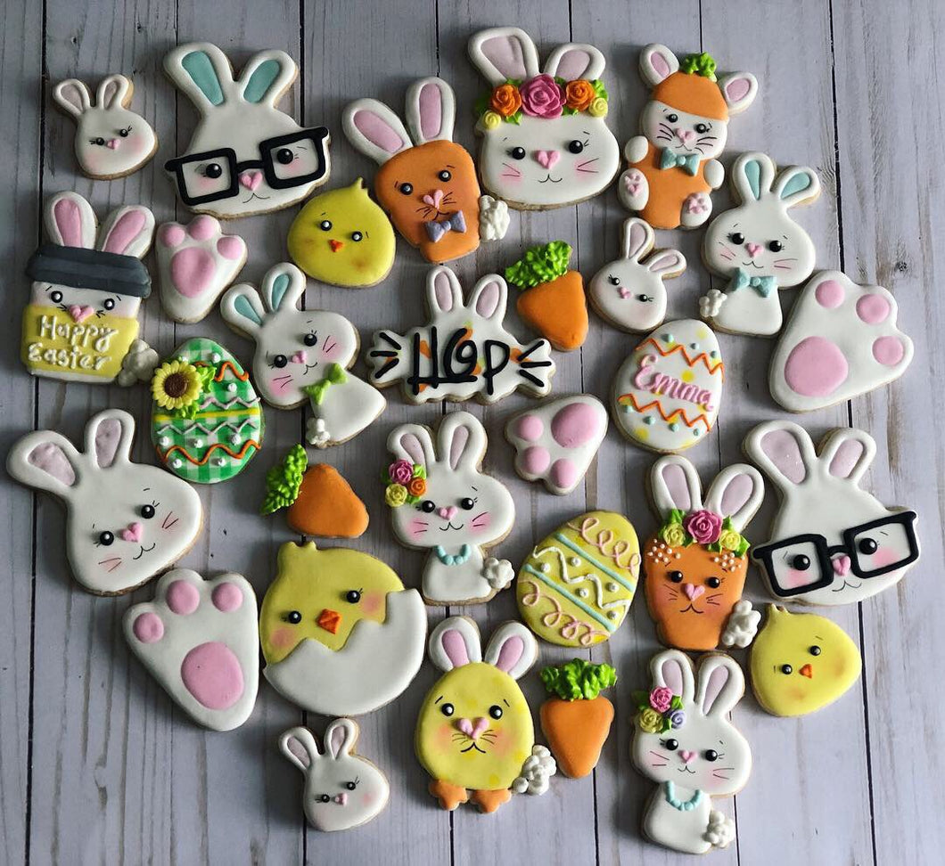 Easter cookies variety design