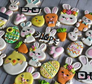 Easter cookies variety design