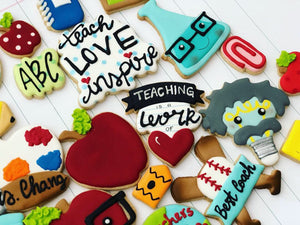 School theme cookies