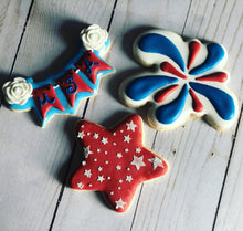 Load image into Gallery viewer, Memorial Day / 4 of July theme cookie