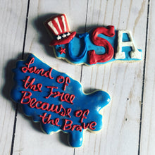Load image into Gallery viewer, Memorial Day / 4 of July theme cookie