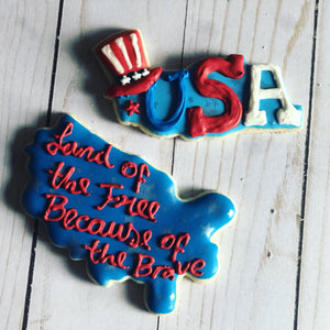 Memorial Day / 4 of July theme cookie